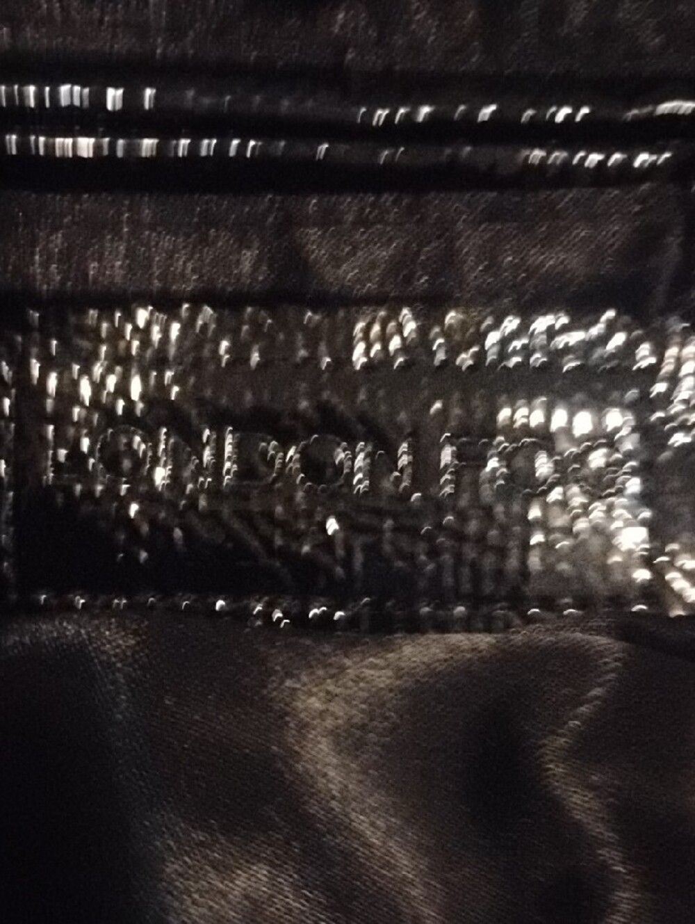 London Fog Black Quilted Satchel Handbag - Picture 4 of 5